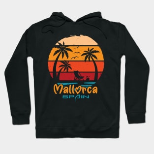 Mallorca spain island vintgage Hoodie